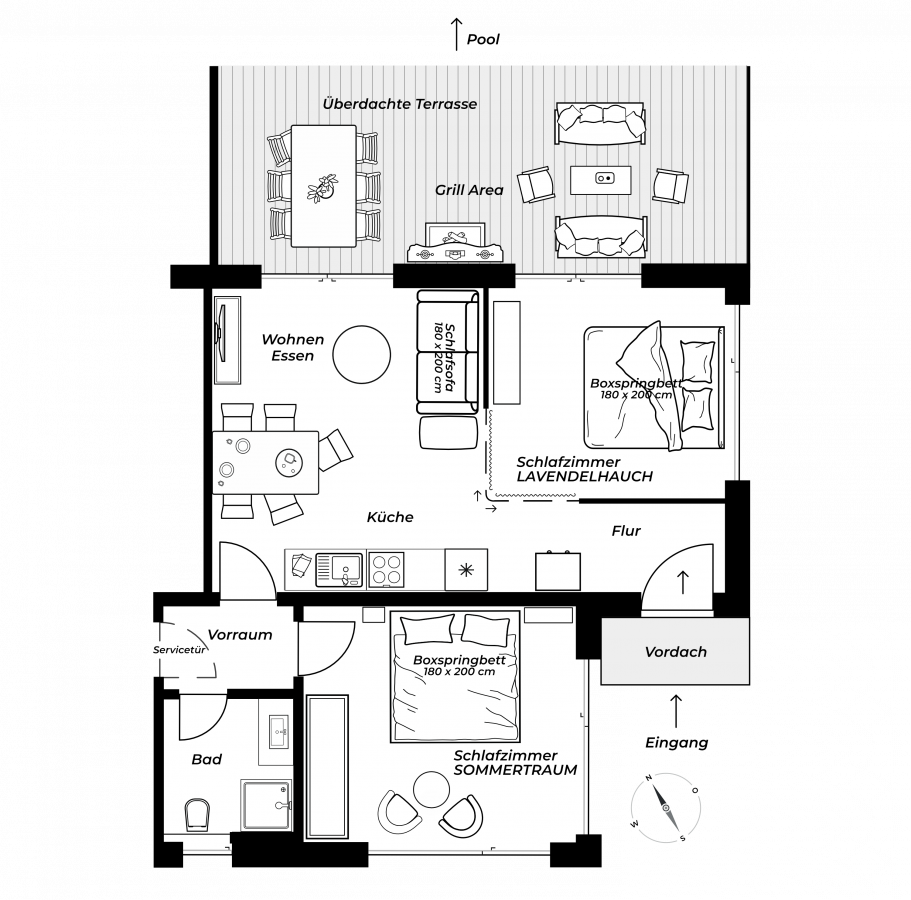 Paradisio Poolsuite Sundeck