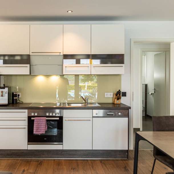 Voll ausgestattete Küche