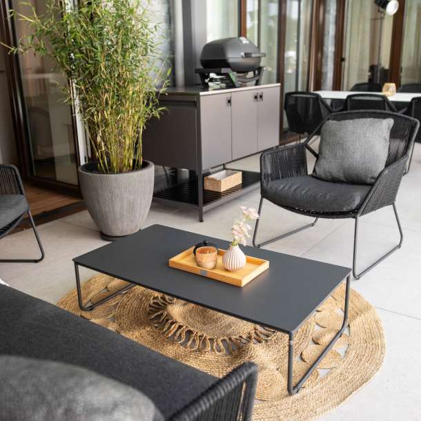 Loungebereich in Luxus Ferienwohnung Bodensee