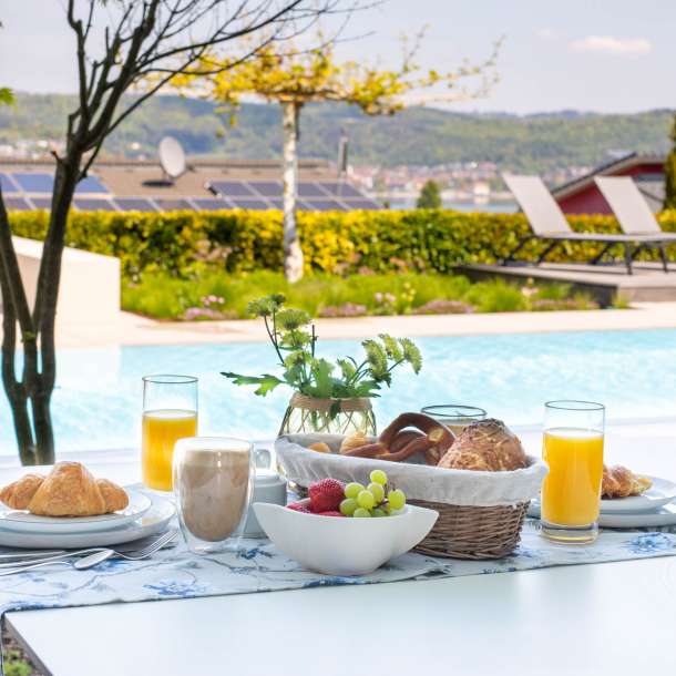 Infinity Pool in Ferienwohnung am Bodensee